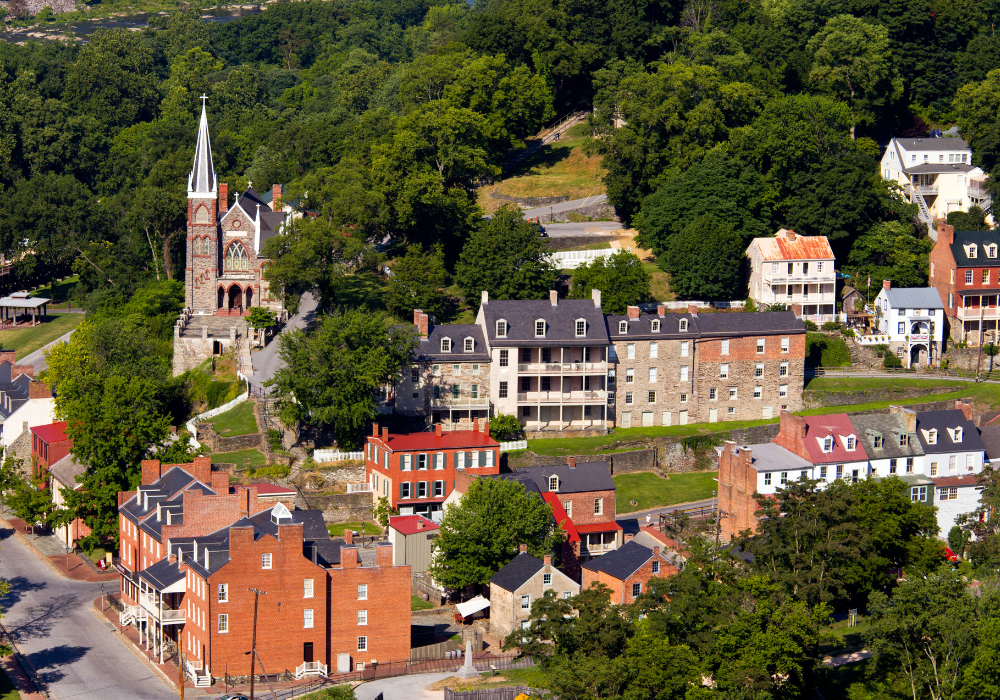 historical downtown harpers ferry